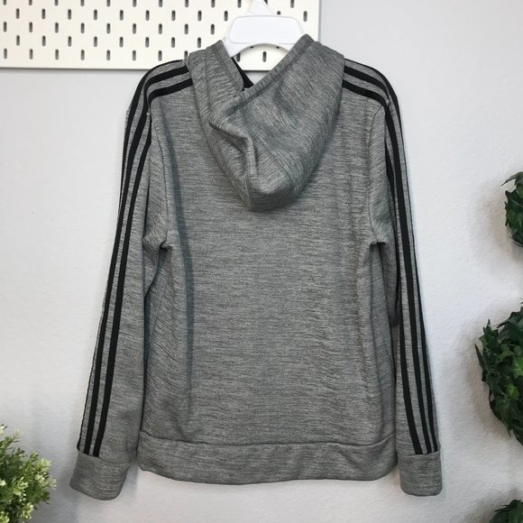 Adidas Pullover Hoodie | Gray | Large (14/16) - Picture 3 of 8